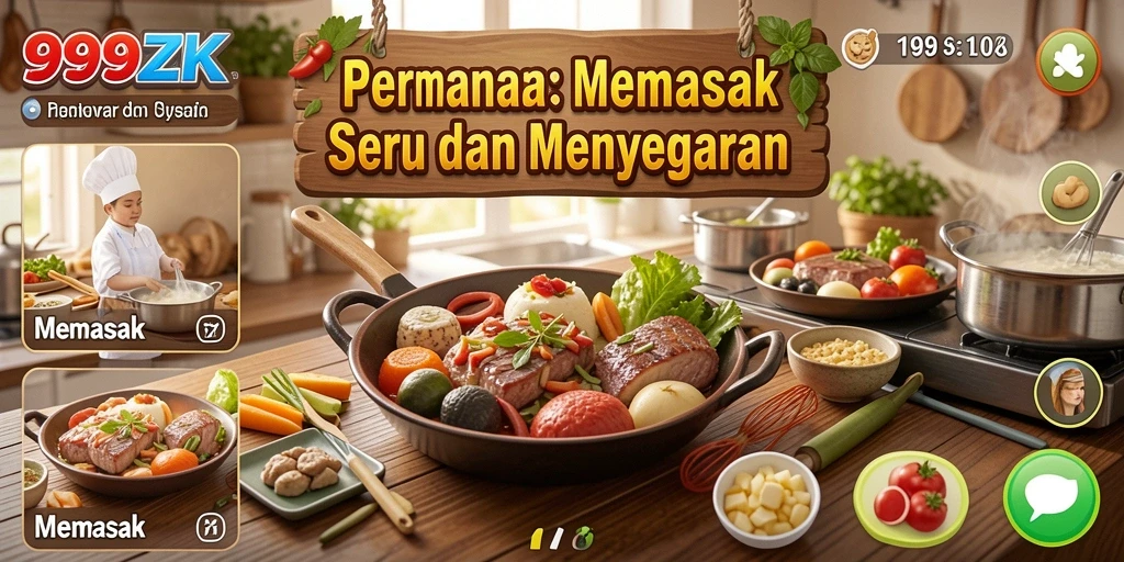 Antarmuka pengguna 999ZK yang menarik dan interaktif.