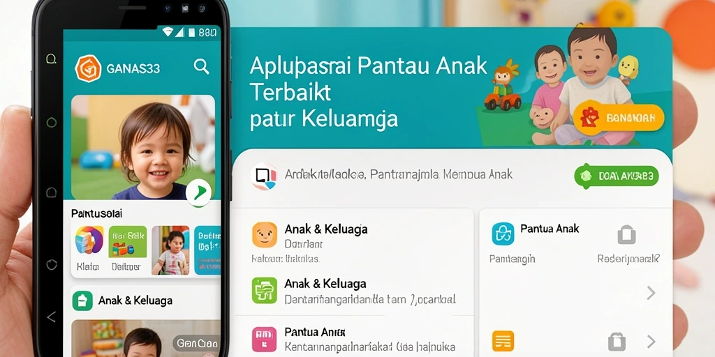 Antarmuka pengguna GANAS33 yang intuitif dan fungsional untuk memantau anak.