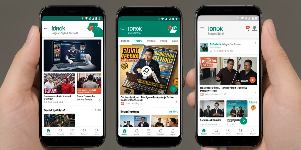 Tampilan antarmuka aplikasi IDROK yang modern dan fungsional.