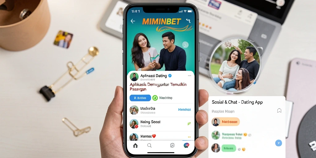 Antarmuka MIMINBET yang intuitif untuk kencan online.